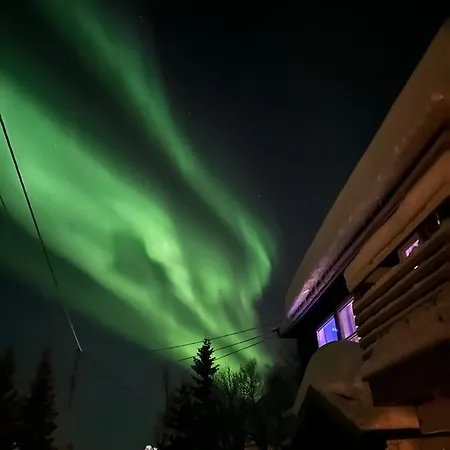 House With Charm, Valley With Lots Of Northern Lights, Breivikeidet Tromso