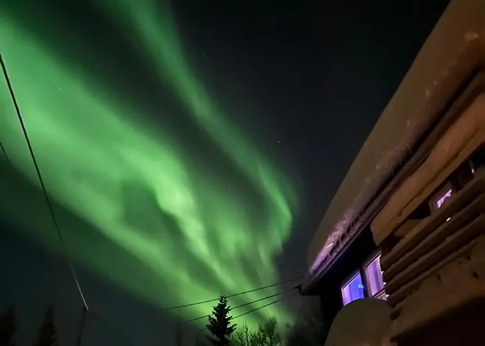 House With Charm, Valley With Lots Of Northern Lights, Breivikeidet Tromsø