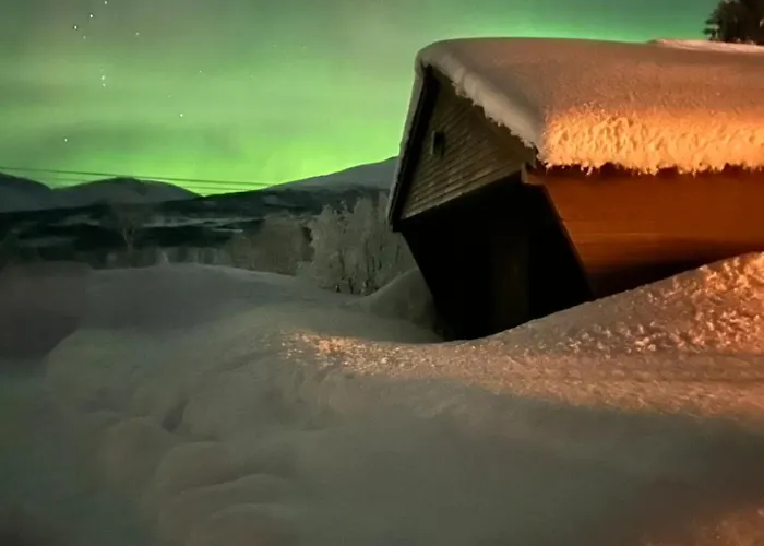 House With Charm, Valley With Lots Of Northern Lights, Breivikeidet Feriehus
